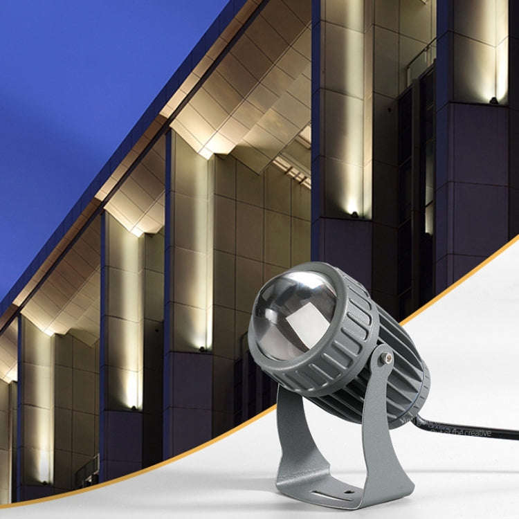 10W One Beam LED Spotlight Outdoor Waterproof Lighting Pillar Wall Light Remote Landscape Lamp, C...