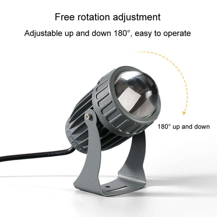 10W One Beam LED Spotlight Outdoor Waterproof Lighting Pillar Wall Light Remote Landscape Lamp, C...