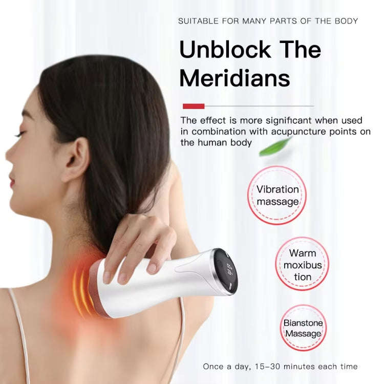 Acupuncture Stone Electric Hot Compress Vibrating Massager Whole Body Universal 9-speed Adjustabl...