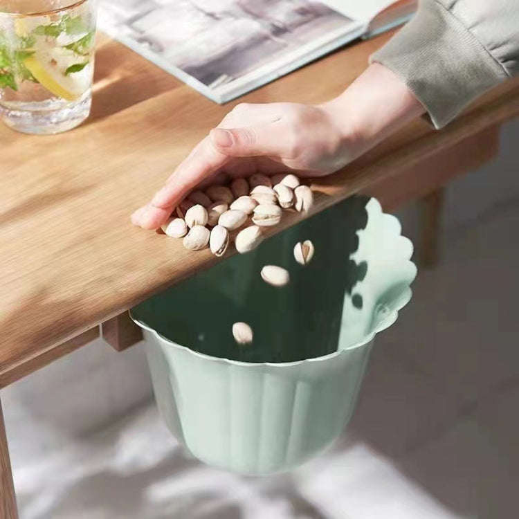 Multifunctional Hanging Kitchen Trash Can Household Flower Desktop Garbage Can(Pink)
