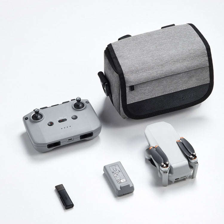 For DJI Mini 4 Pro Baona BN-H016 Portable Waterproof Crossbody Drones Storage Bag(Grey)
