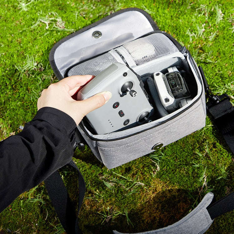 For DJI Mini 4 Pro Baona BN-H016 Portable Waterproof Crossbody Drones Storage Bag(Grey)
