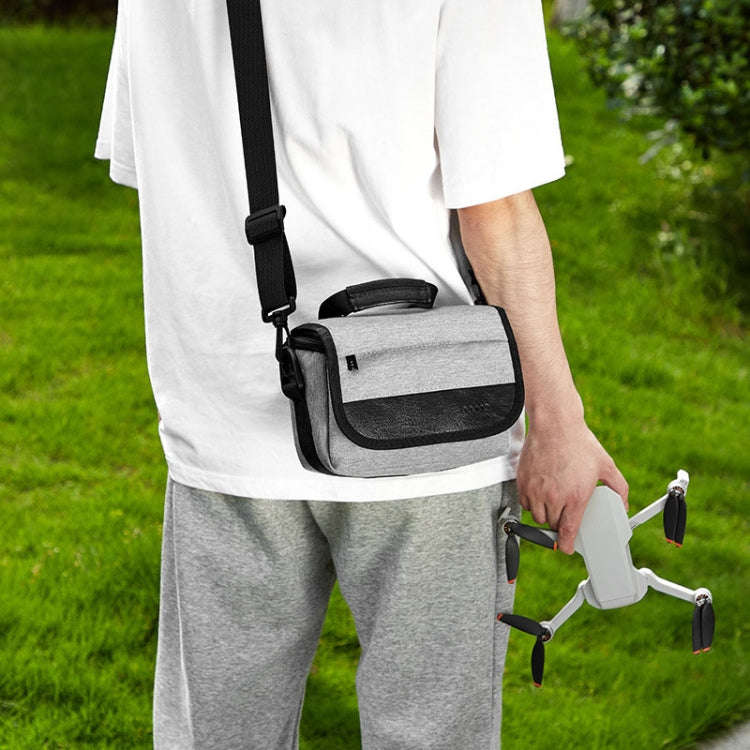 For DJI Mini 4 Pro Baona BN-H016 Portable Waterproof Crossbody Drones Storage Bag(Grey)