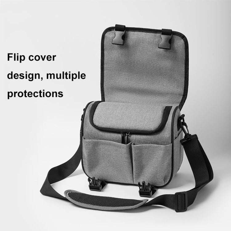 Baona BN-H017 Photography SLR / Micro Single Cross-Body Camera Storage Bag, Color: M Gray