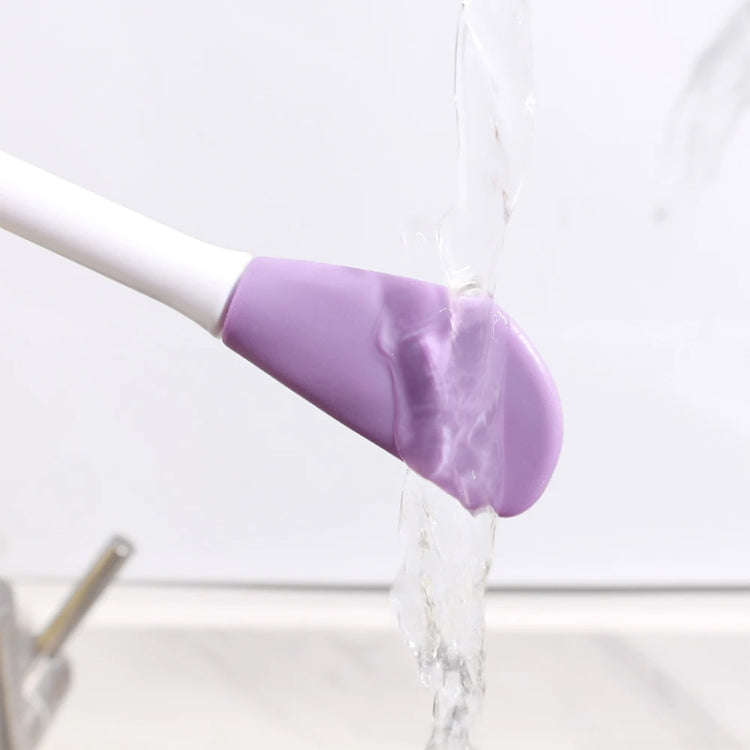 2pcs Dual Head Silicone Face Mask Brush Face Cleansing Massage Brush Mud Mask Applicator(Pink)