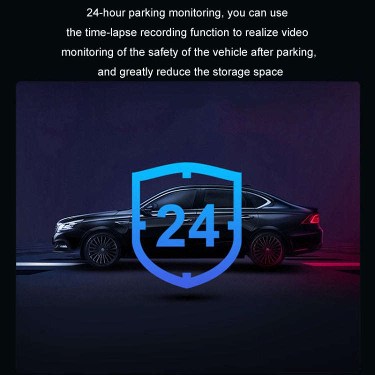 Mobile Phone WIFI Interconnection 2K Ultra-Clear Night Vision Hidden Driving Recorder, Version: C...