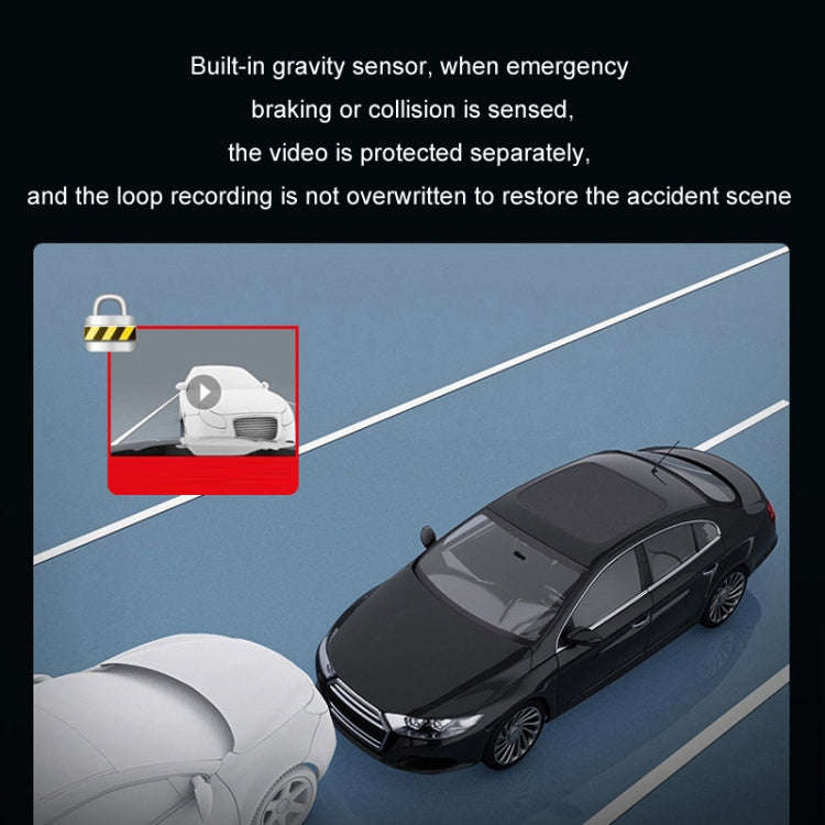 Mobile Phone WIFI Interconnection 2K Ultra-Clear Night Vision Hidden Driving Recorder, Version: C...