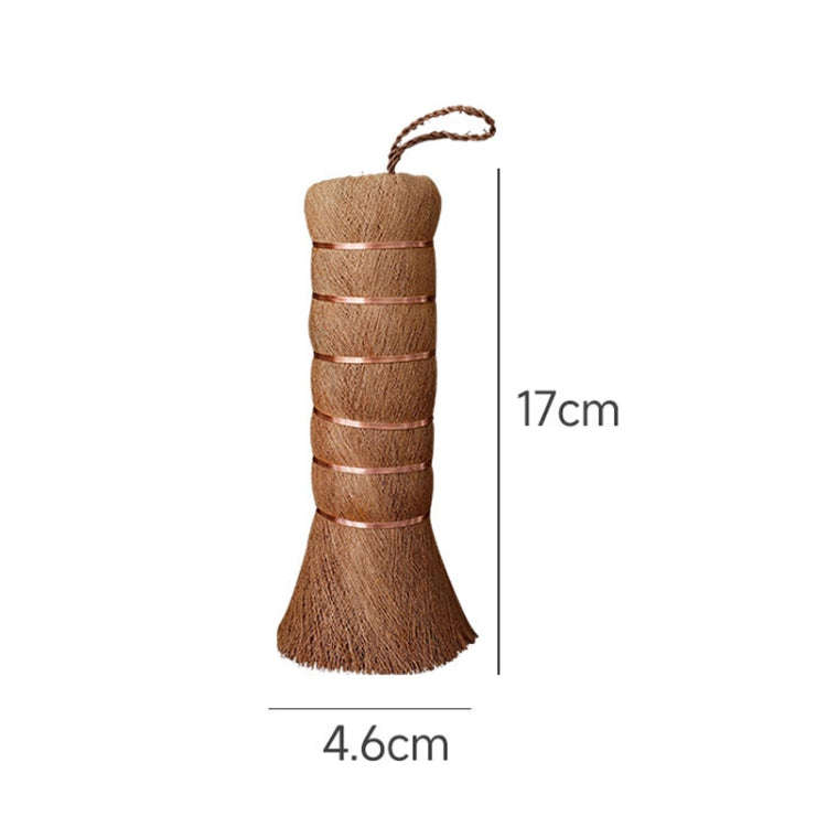 Palm Fiber BrushTea Ceremony Brush Household Cleaning Tools, Style: 17cm Small Round
