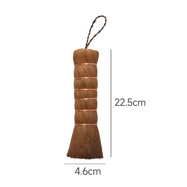 Palm Fiber BrushTea Ceremony Brush Household Cleaning Tools, Style: 22.5cm Large Round