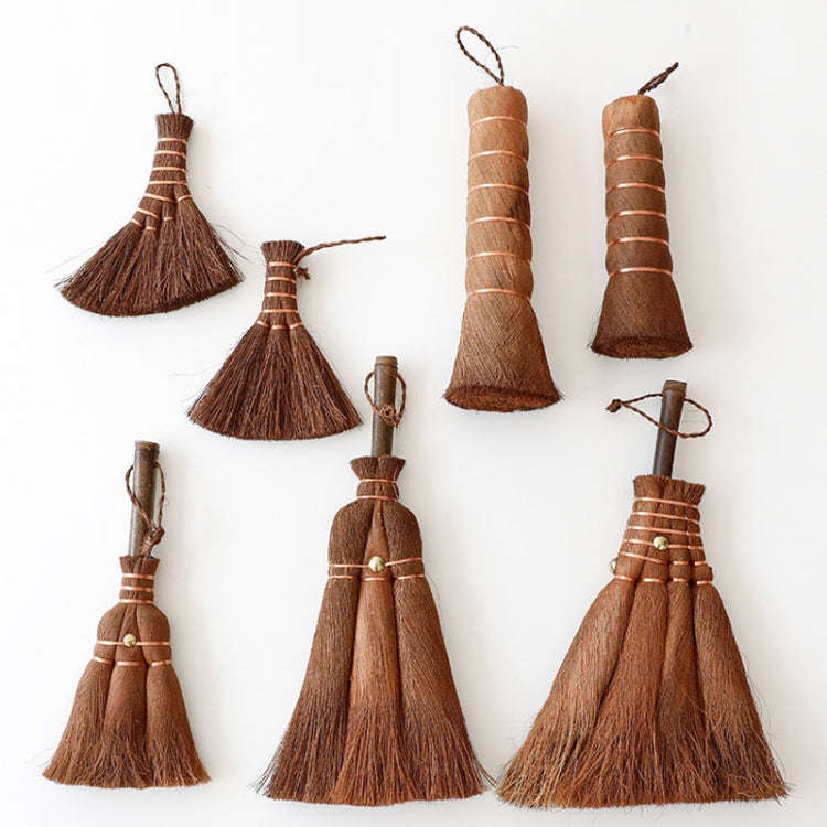 Palm Fiber BrushTea Ceremony Brush Household Cleaning Tools, Style: 22.5cm Large Round