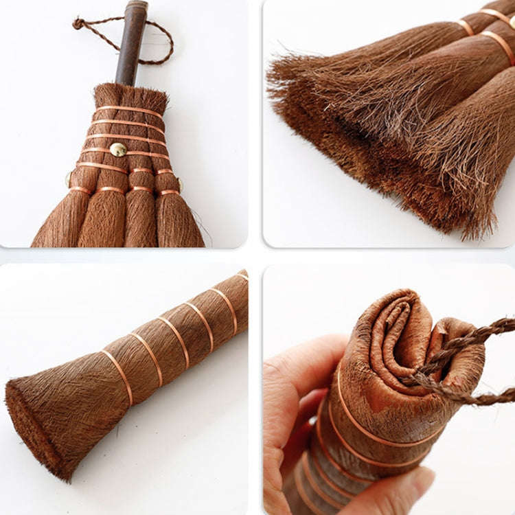Palm Fiber BrushTea Ceremony Brush Household Cleaning Tools, Style: 22.5cm Large Round