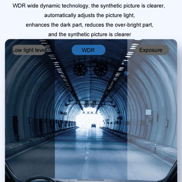 WIFI Mobile Phone 2K Ultra-Clear 360-Degree Rotating Driving Recorder, Version: USB Short Line(No...