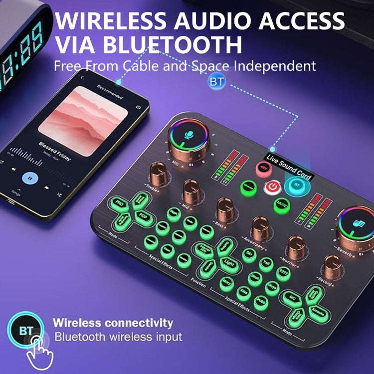 K600 48V English Version Live Dedicated Sound Card(Black)