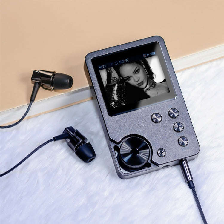 Without TF Card HIFI Lossless DSD256 Music Player Sports MP3(Silver Gray)
