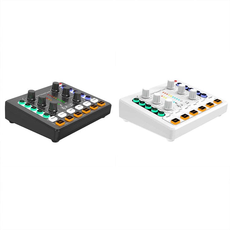 M8 Recording And Singing Live Bluetooth Sound Card Set, Color: Black