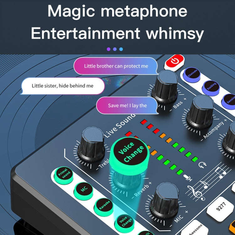 M8 Recording And Singing Live Bluetooth Sound Card Set, Color: Black