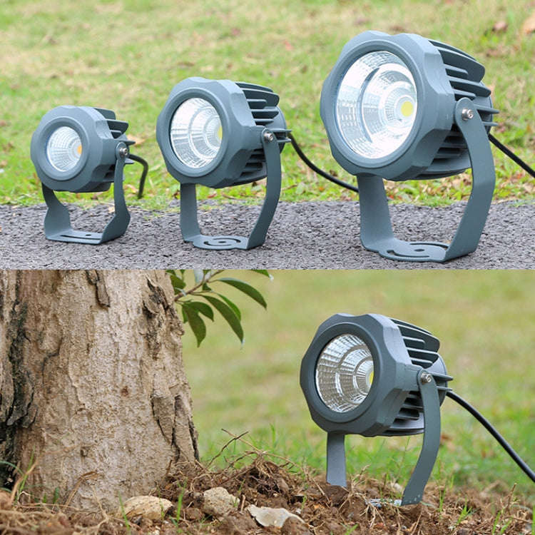 LED Flood Light COB Outdoor Waterproof Spotlight Billboard Lights Garden Lamp, Color: 10W 7 Colors