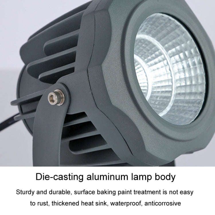 LED Flood Light COB Outdoor Waterproof Spotlight Billboard Lights Garden Lamp, Color: 30W 7 Colors