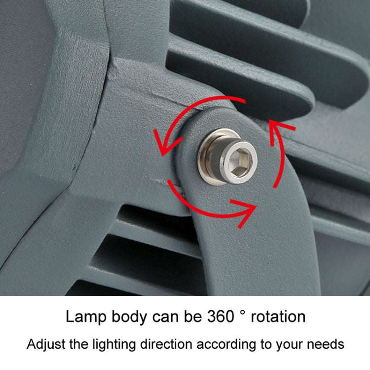 LED Flood Light COB Outdoor Waterproof Spotlight Billboard Lights Garden Lamp, Color: 30W 7 Colors
