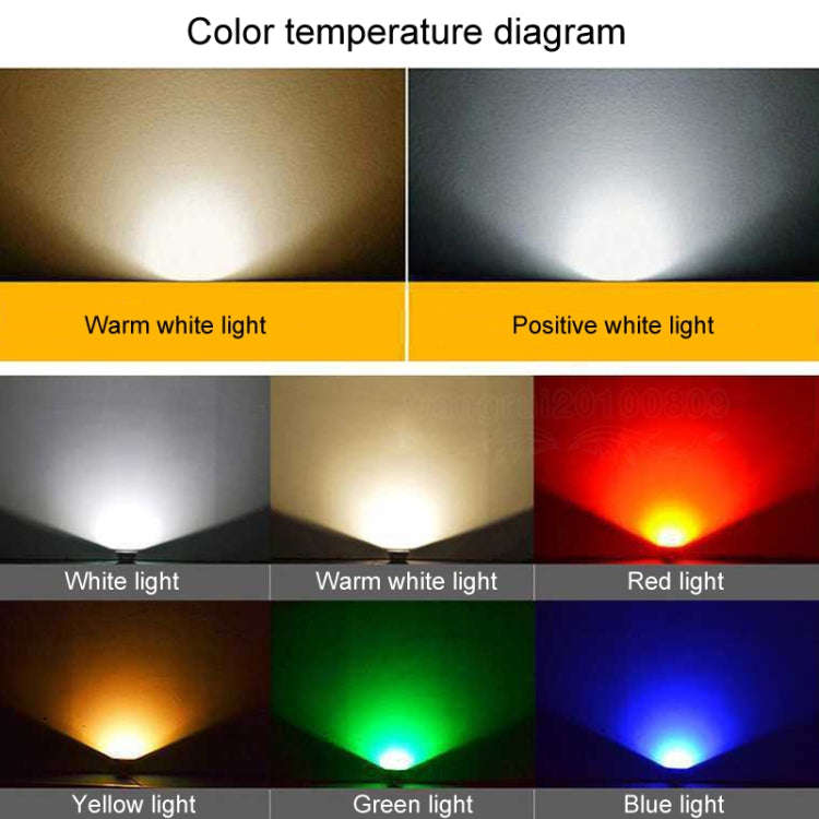 LED Flood Light COB Outdoor Waterproof Spotlight Billboard Lights Garden Lamp, Color: 5W 2 Color ...