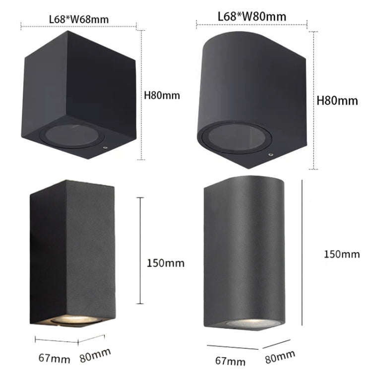 LED Outdoor Wall Lights Waterproof Exterior Villa Door Patio Lights Background Glow Spotlights, S...