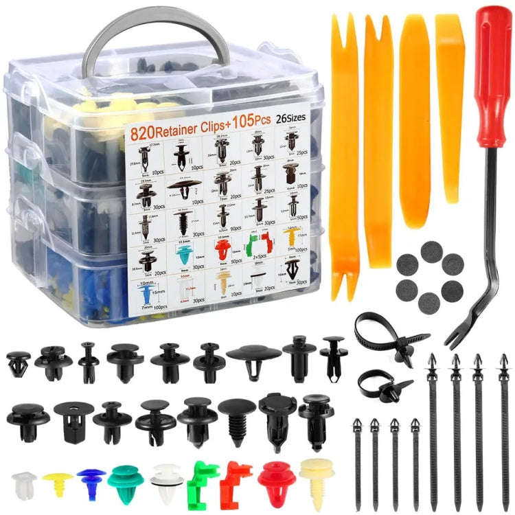 925pcs /Set Universal Automotive Fasteners Rivets Fender Expansion Screws
