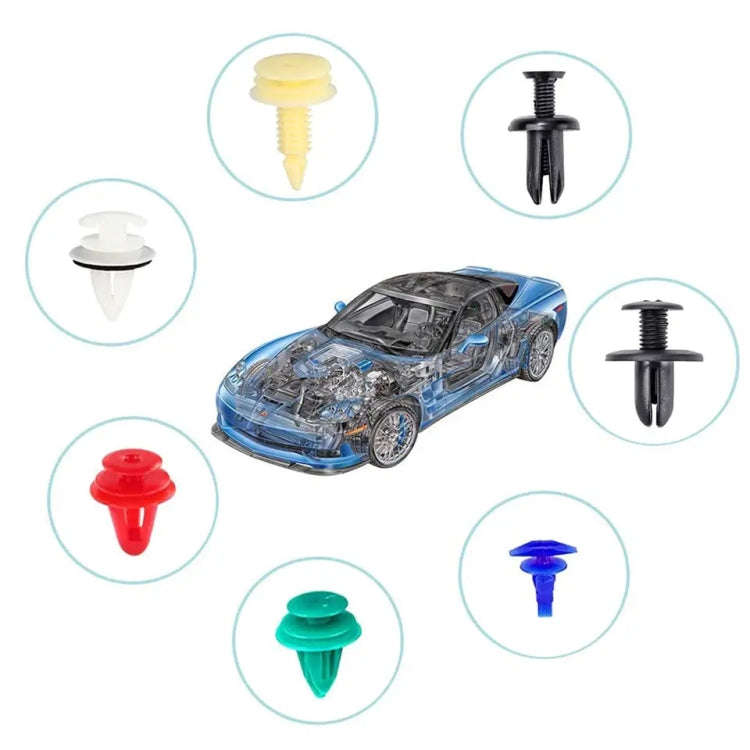925pcs /Set Universal Automotive Fasteners Rivets Fender Expansion Screws