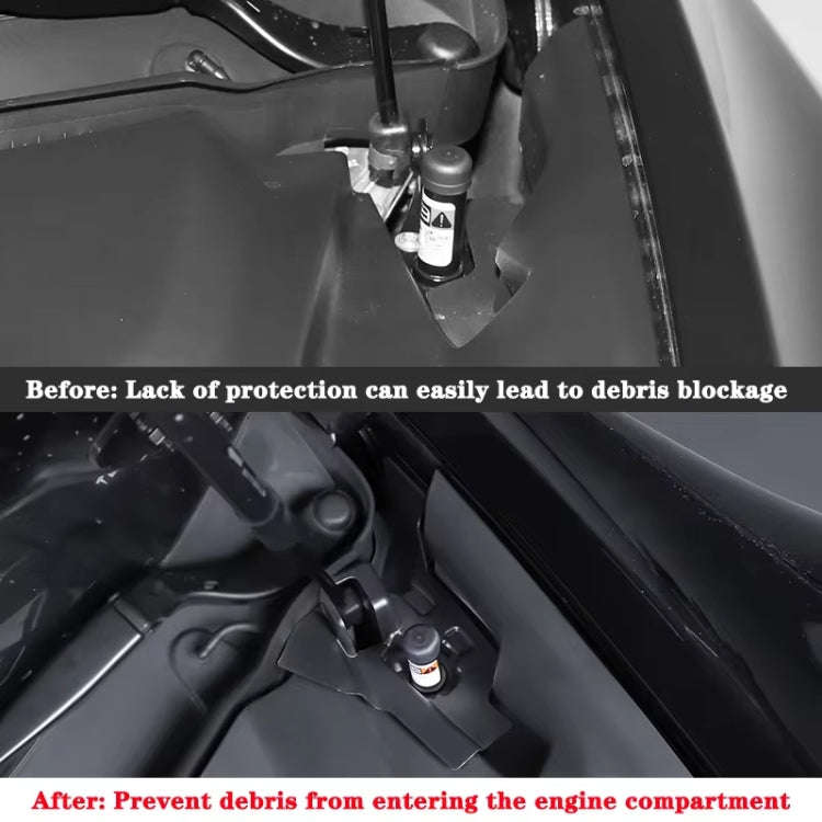 For 2024 Tesla Model 3 Left-hand Drive Front Hood With Full Anti-Blocking Water Channel(2pcs /Set)