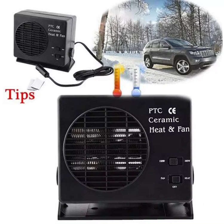 Car Heater Heating Fan Car Window Defroster(Black)