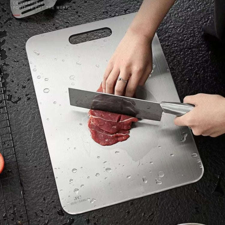 304 46x30cm Stainless Steel Anti-Bacterial Anti-Mold Board Home Kitchen Thickened Chopping Board