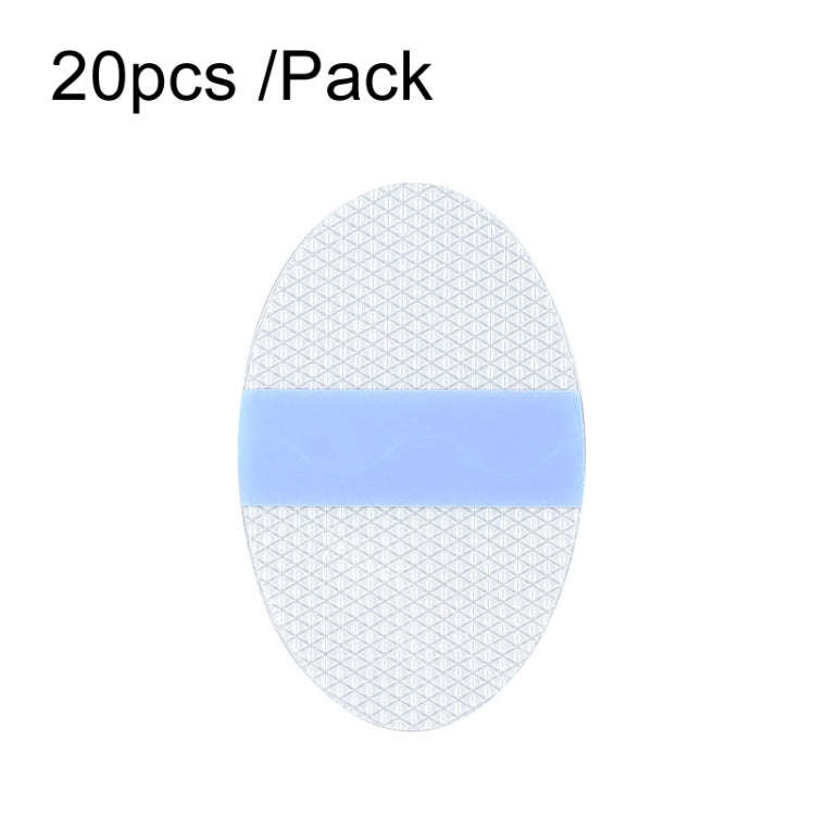 20pcs /Pack Oval Large PU Film Silicone Gel Waterproof Breathable Ear Patch