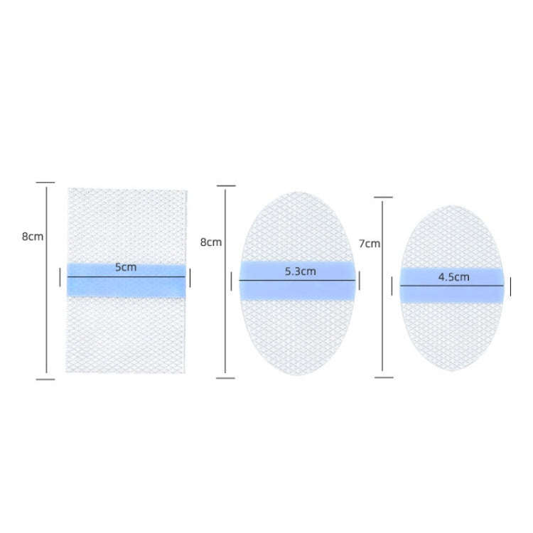 20pcs /Pack Square PU Film Silicone Gel Waterproof Breathable Ear Patch