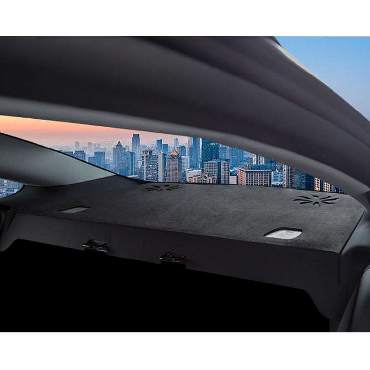 For 2024 Tesla Model 3 Rearwindow Car Suede Light-Proof Pad