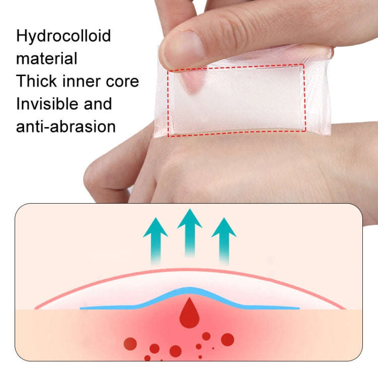 10x10cm Square Hydrocolloid Dressing Tape Heel Self-Adhesive Blister Patch