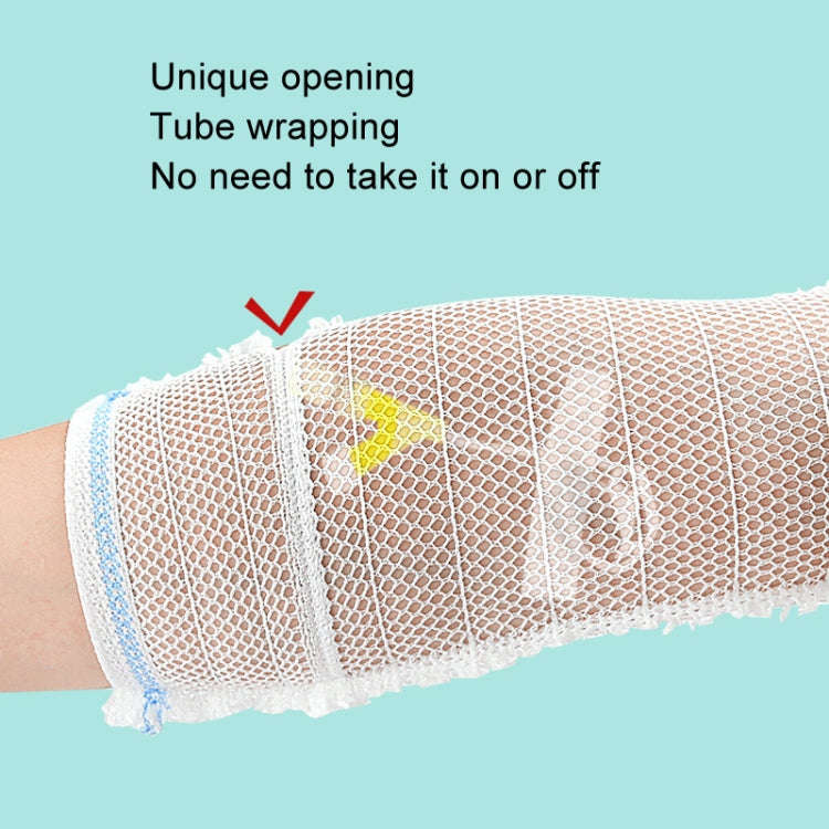 PICC Mesh Bandage Cover IOL Placement Fixation Nursing Isolation Mesh, Color: Blue Edge L For 17....