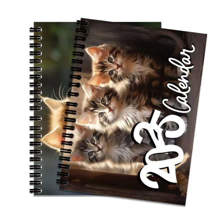 2025 Year 12 Month Kitty Cats English Calendar Cute Wall Calendar