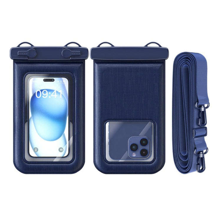 IPX8 Mobile Phone Waterproof Bag Sponge Shock Absorption Floating Swimming Phone Case(Mint Green)