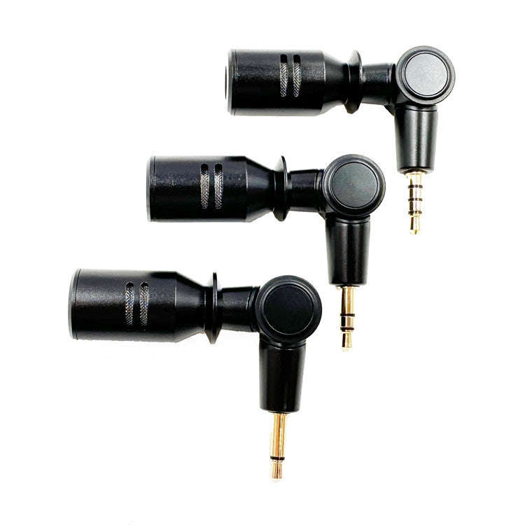Mobile Phone Live Broadcast Microphone, Style: Pro 3.5 Straight Head 2-section Plug (Sponge Cover)