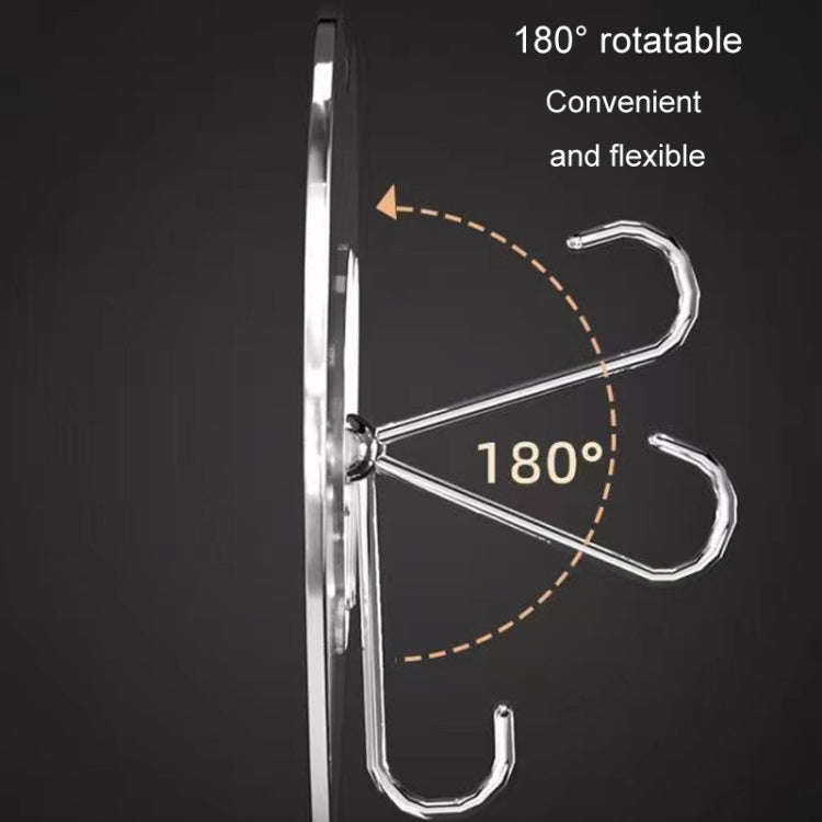 10pcs Transparent Self Adhesive Heart-shaped Hooks Door Wall Multi-Function Key Storage Hanger