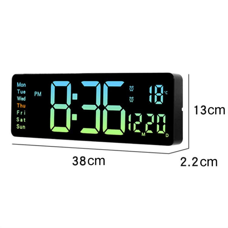 5526 LED Digital Display Electronic Wall Clock Multifunctional Countdown Alarm Clock(A Pink)