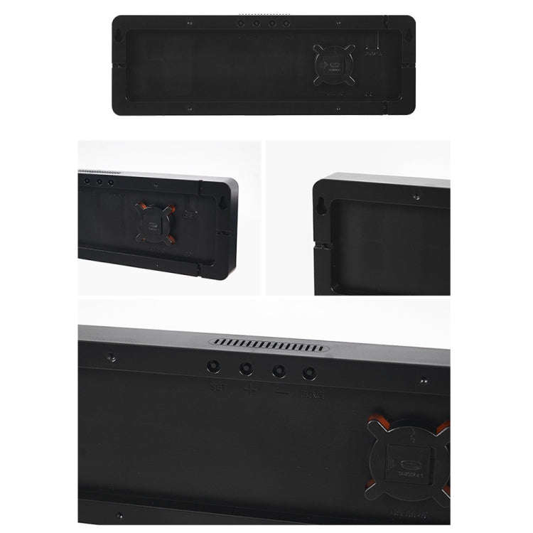5526 LED Digital Display Electronic Wall Clock Multifunctional Countdown Alarm Clock(A Pink)