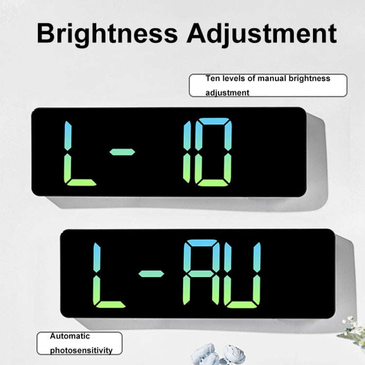 5526 LED Digital Display Electronic Wall Clock Multifunctional Countdown Alarm Clock(A Pink)