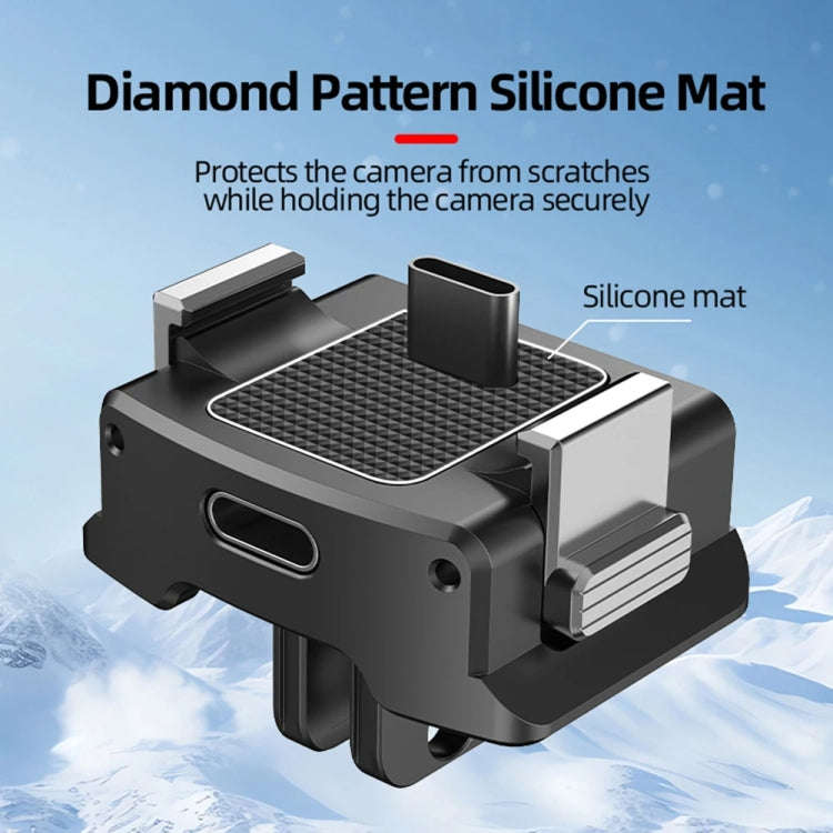 For DJI OSMO Pocket 3 Camera Charging Base Quick Release Mount Adapter With 1/4 Inch Hole, Spec: ...