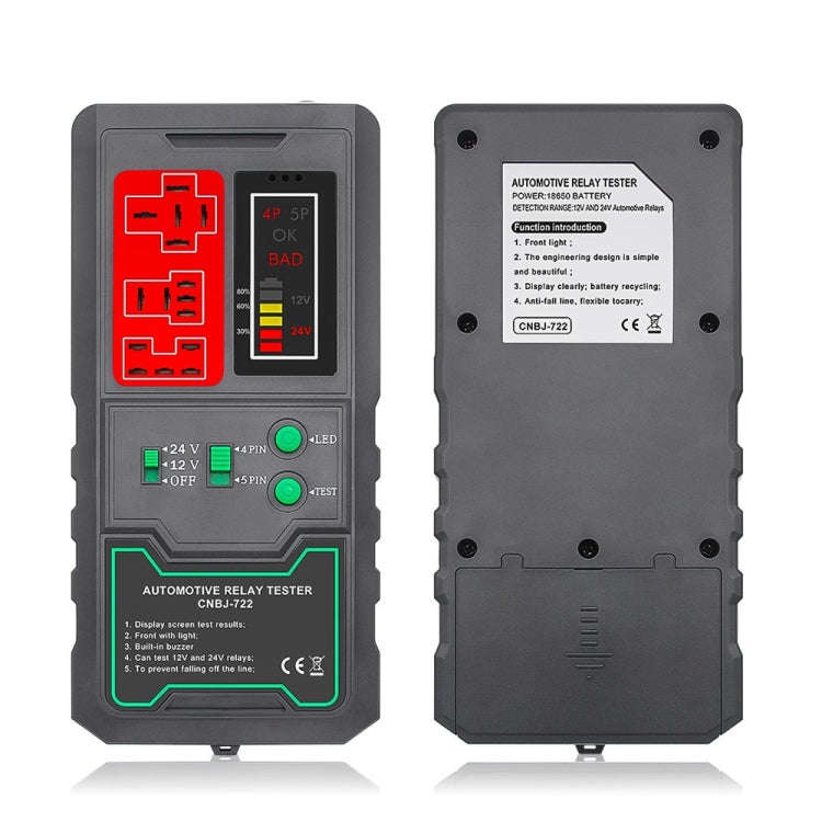 12V/24V 4 Pin 5 Pin Automotive Relay Tester(CNBJ-722)