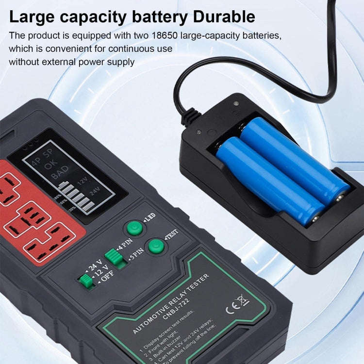 12V/24V 4 Pin 5 Pin Automotive Relay Tester(CNBJ-722)