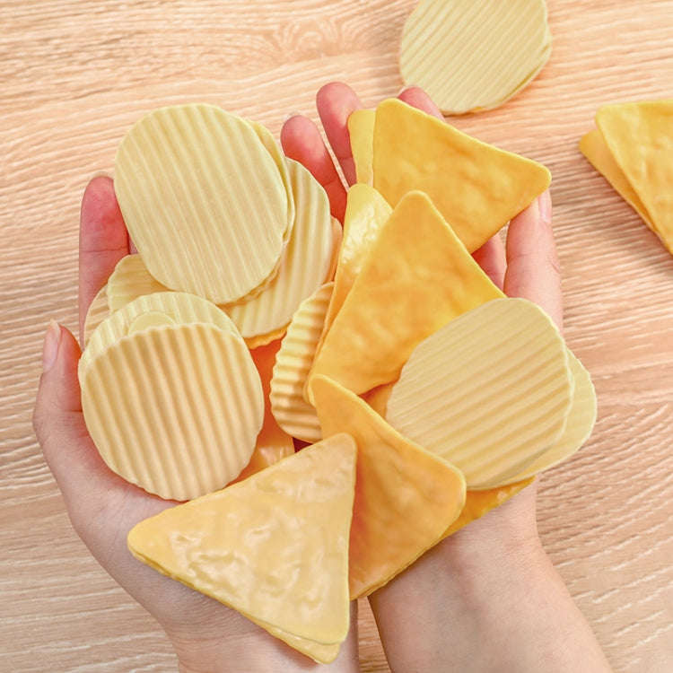 2pcs Potato Chip Sealing Clips Faux Shape Fun Handbook Decoration Food Bag Storage Clips(Triangle)