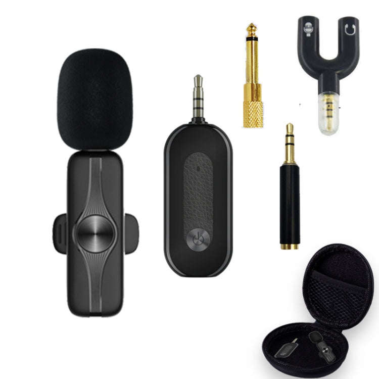 Elebest 3.5mm Wireless Lavalier Microphone Mini Clip-On Mic, Spec: One Drag One Set 3