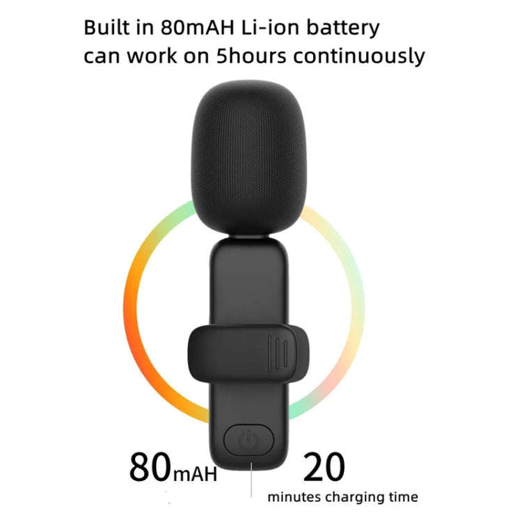 Elebest 3.5mm Wireless Lavalier Microphone Mini Clip-On Mic, Spec: One Drag One Set 1