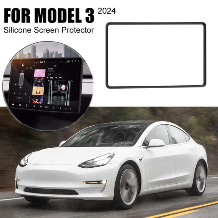 For Tesla Model 3 2024  Screen Bumper Protective Cover Silicone Frame