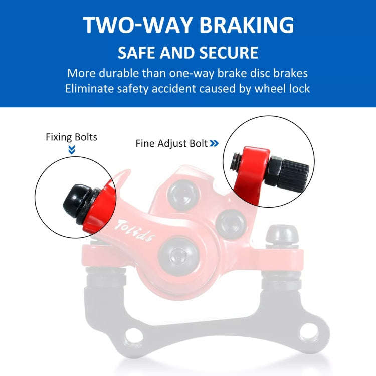 For KUGOO M4 10 inch Electric Scooter Disc Brake(Red)